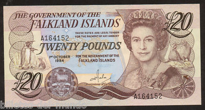 Foto Falkland Islands 20 Pounds A�o 1984 Pick 15 Sc Unc.