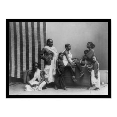 Foto Familia de gente de Kling en Singapur 1893 Impresiones