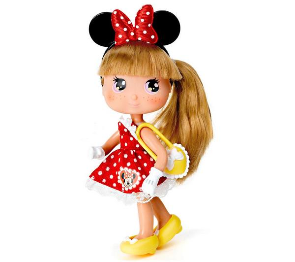 Foto Famosa I Love Minnie - Muñeca castaña con vestido rojo