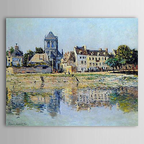 Foto Famosa pintura al óleo por el río en Vernon por Claude Monet