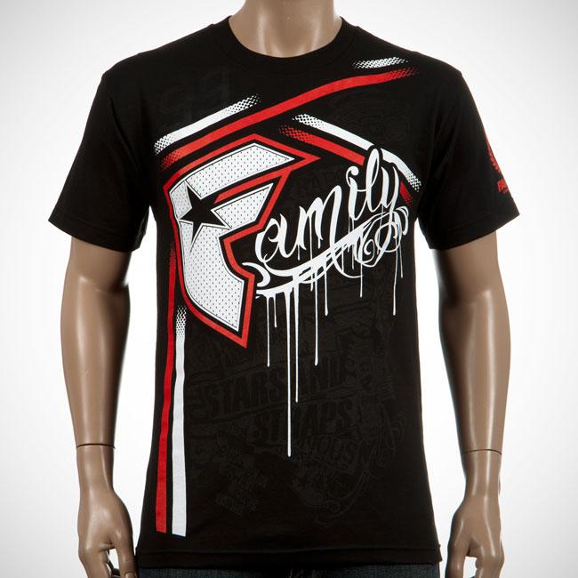 Foto Famous Align Tee Black/white/red