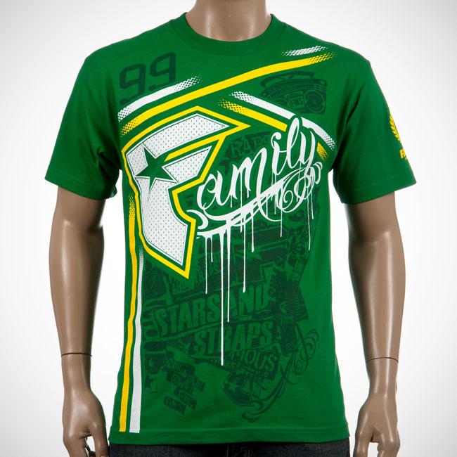 Foto Famous Align Tee Kelly Green/white/yellow