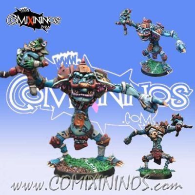 Foto Fantasy Football - Troll Nº 2 With Goblin For Blood Bowl - Willy Miniatures