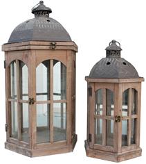 Foto FAROL MADERA 69/46CM (SET 2U) SET NUBIA