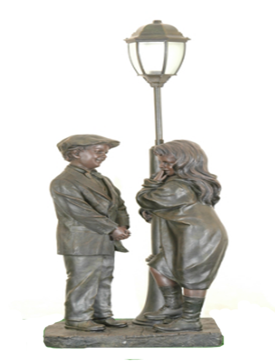 Foto Farola pareja niños