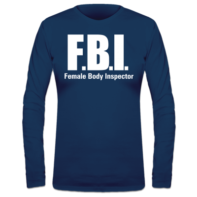 Foto FBI Female Body Inspector Camiseta Manga Larga Mujer