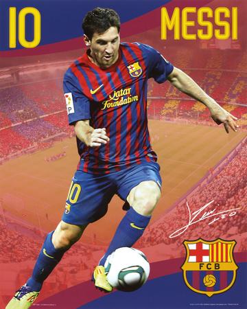 Foto FC Barcelona Lionel Messi Sports Poster Print