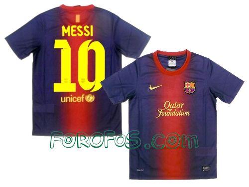 Foto FCBarcelona Messi Supporters Home Shirt 2012-13.