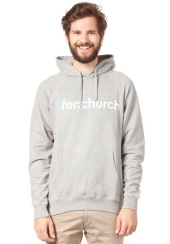 Foto Fenchurch Word Hooded Sweat grey/turquoise/white