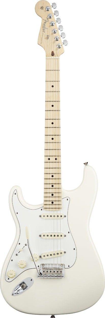 Foto Fender American Standard Stratocaster Lh Maple Fingerboard Olympic White Zurdo