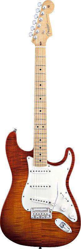 Foto Fender Select Stratocaster Dark Cherry Burst