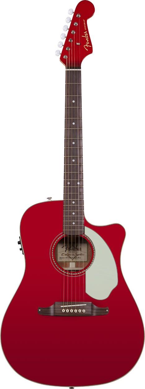 Foto Fender Sonoran Sce Cutaway Candy Apple Red W/Match Headstock Guitarra Acustica