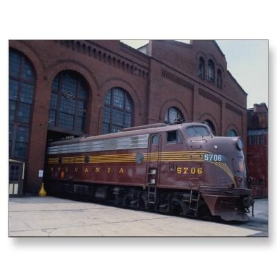 Foto Ferrocarril EMD E-8 de Pennsylvania restaurado en Tarjeta Postal