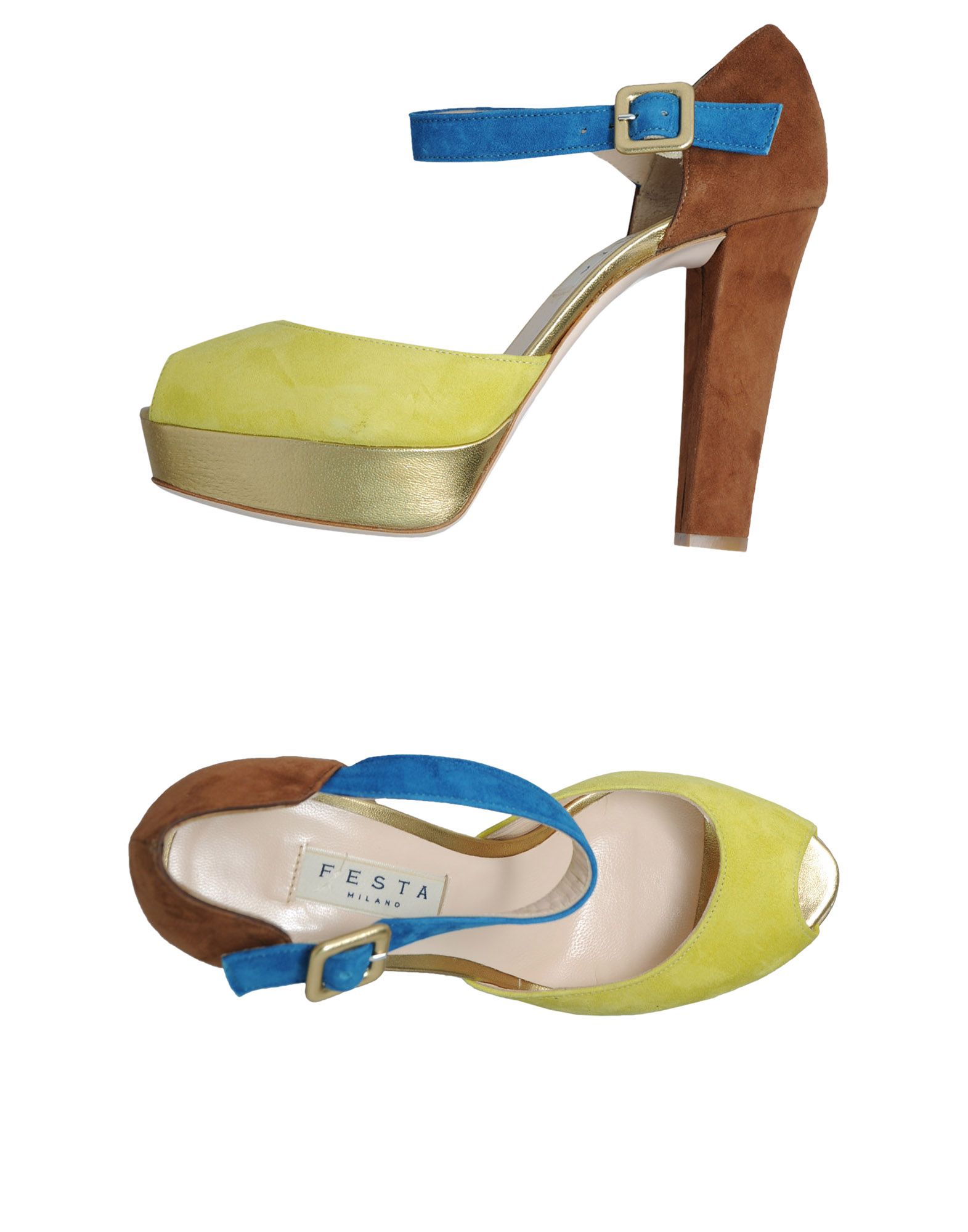 Foto Festamilano Peep Toes Mujer Amarillo