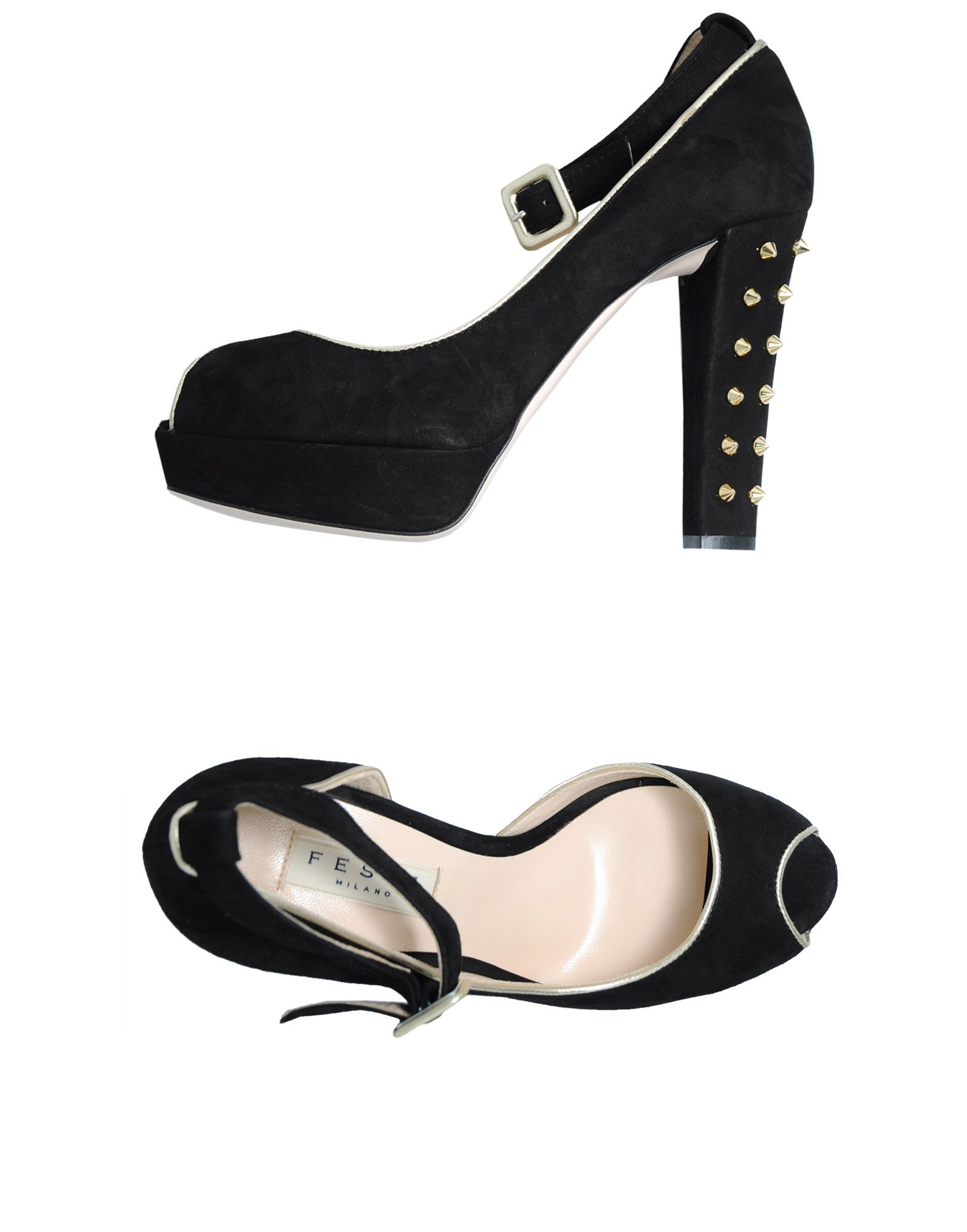 Foto Festamilano Peep Toes Mujer Negro