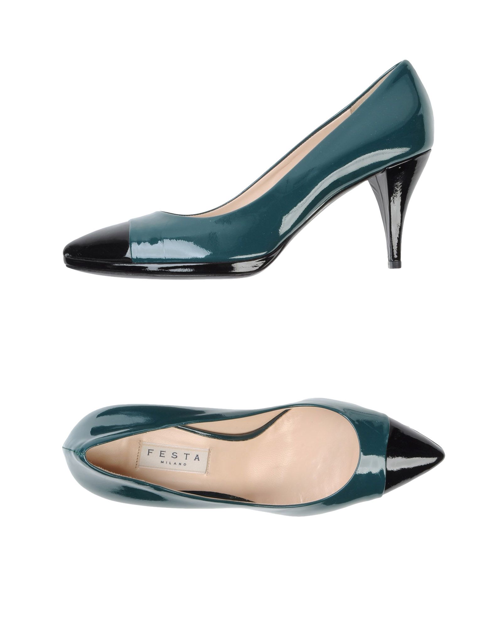 Foto Festamilano Zapatos De SalóN Plataforma Mujer Verde petróleo