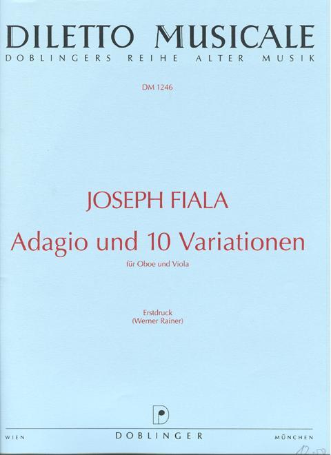 Foto fiala, joseph (1748-1816): adagio und 10 variationen für obo