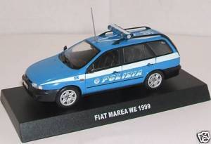 Foto Fiat Marea We (1999). Polizia. De Agostini 1:43
