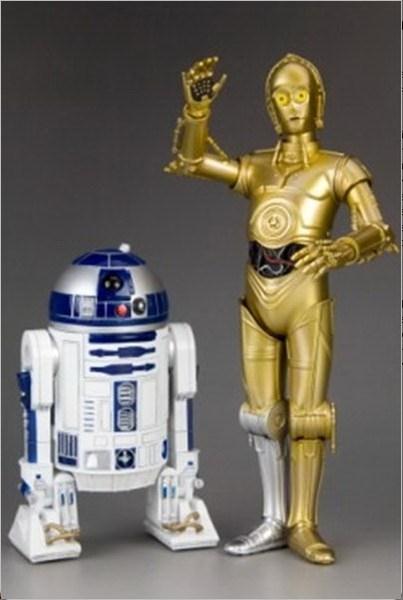 Foto Figura estatua star wars c3po y r2d2 artfx