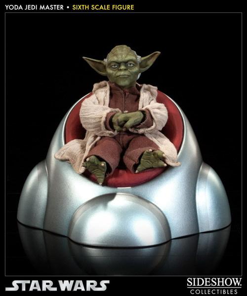 Foto Figura Estatua Star Wars Yoda Sentado escala 1/6 14 cm