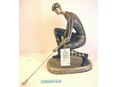 Foto Figura Golfista Resina Bronce Midiendo 25cm!,