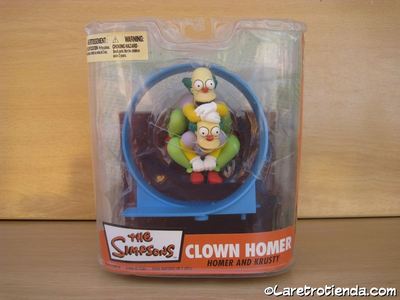 Foto Figura The Simpsons - Clown Homer And Krusty  Año 2007