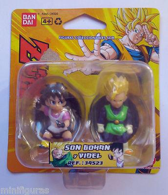 Foto Figuras Dragonball-z Son Gohan + Videl Bandai Original Blister 5 Cm-