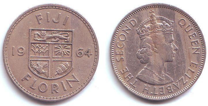 Foto Fiji 1 Florin 1964