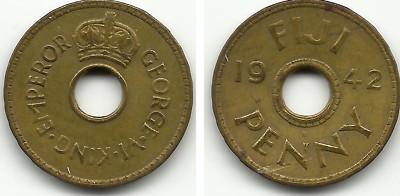 Foto Fiji Islands - British - 1 Penny - 1942-s - 01265