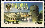 Foto FILATELIA - Sellos por países - Chile - Correo Ordinario - CHC01627 - 450 Años de la Ciudad de Valdivia - ***