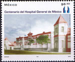 Foto FILATELIA - Sellos por países - Mexico - Correo Ordinario - MXC02093 - 100° del Hospital General de Méjico - ***