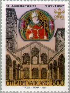 Foto FILATELIA - Sellos por países - Vaticano - Correo ordinario - VA01083 - 1997 1600º Aniv. muerte de St. Ambrosio Basílica Lujo