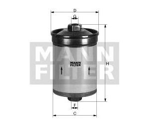 Foto filtro combustible mann-filter wk 830/6