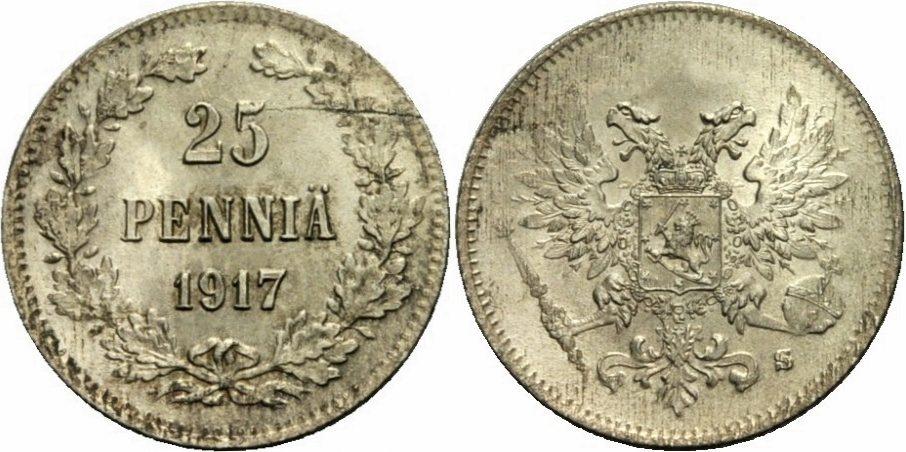 Foto Finnland 25 Penniä 1917