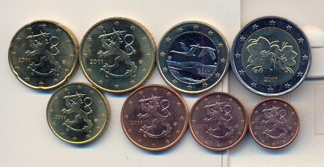 Foto Finnland Euro Kursmünzensatz 2011
