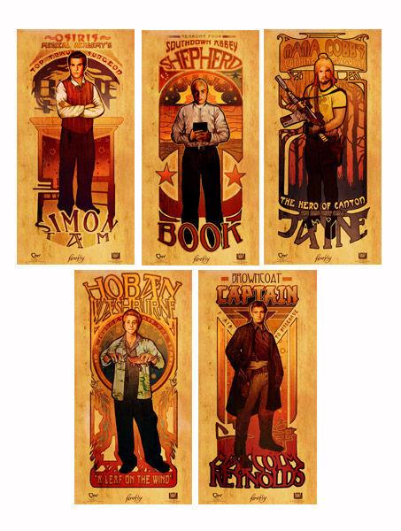 Foto Firefly Set De 5 Posters Les Hommes 30 X 60 Cm