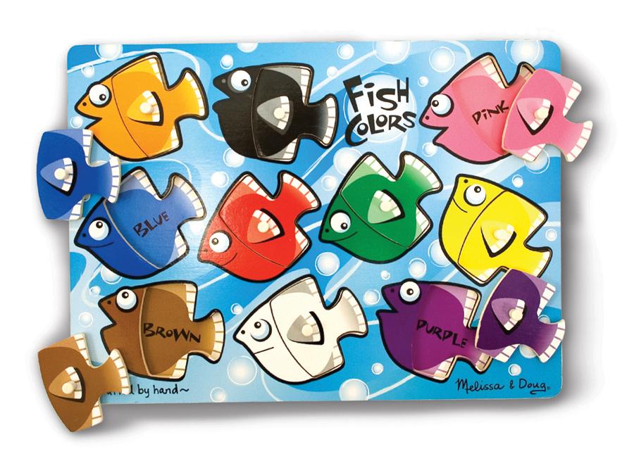 Foto Fish Colours Interchangeable Peg Puzzle