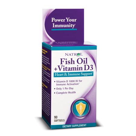Foto Fish Oil + Vitamin D3 - 90 caps - NATROL