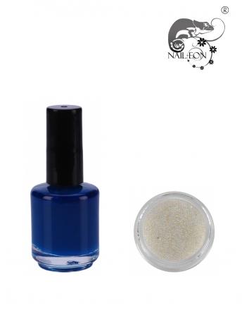 Foto Fizz-Un kit de uñas de arte Blue Pearls | 15 ml Esmalte de uñas