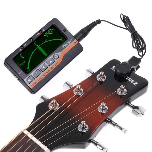 Foto Flanger 3 in 1 LCD Display Violin Guitar Metronome Tone Generator