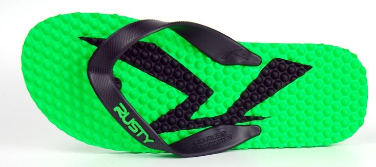 Foto flip flop Rusty Nobby - Negro / Azul