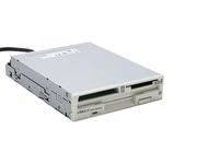 Foto Floppy 8.9cm +7in1 Cardreader PS2 weiss Teac intern bulk