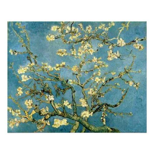 Foto Flor de la almendra del poster de Van Gogh