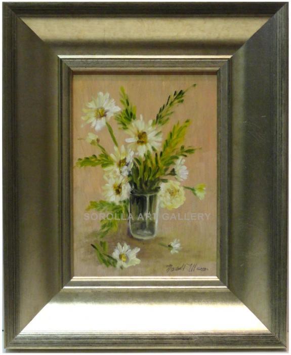 Foto Flores - 28x23 cm | Pinturas de miniaturas de colección en óleo sobre tabla