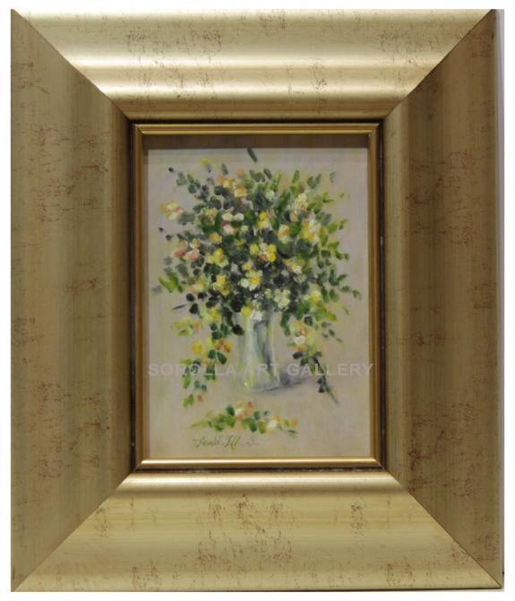 Foto Flores - 30x25 cm | Pinturas de miniaturas de colección en óleo sobre tabla