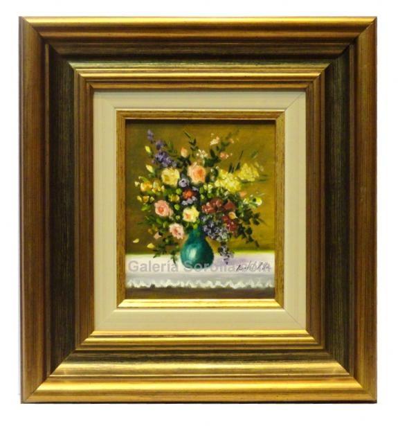 Foto Flores - 31x28 | Pinturas de miniaturas de colección en óleo sobre tabla