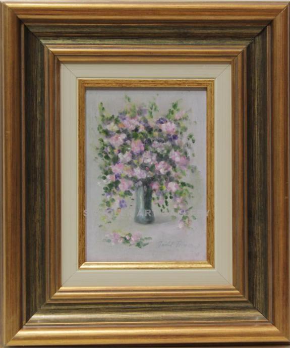 Foto Flores - 34x29 cm | Pinturas de miniaturas de colección en óleo sobre tabla