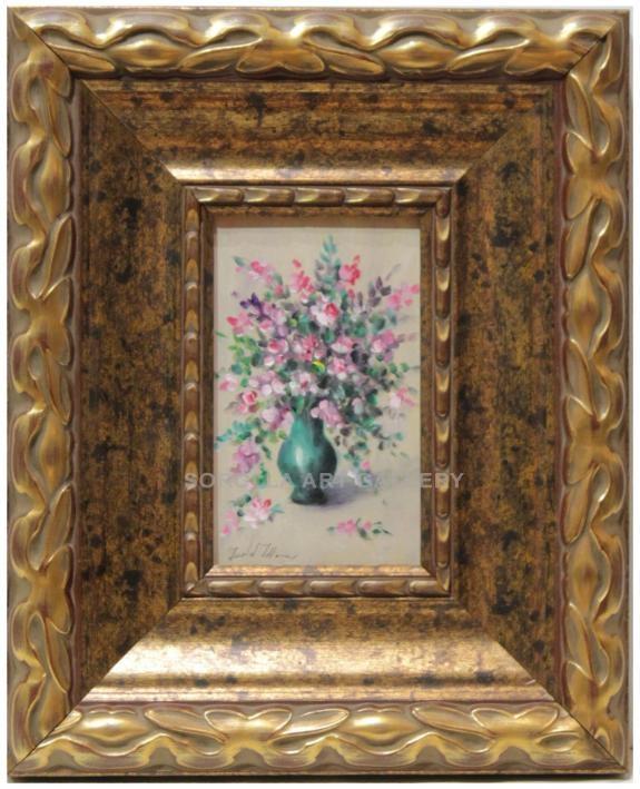 Foto Flores - 36x29 cm | Pinturas de miniaturas de colección en óleo sobre tabla