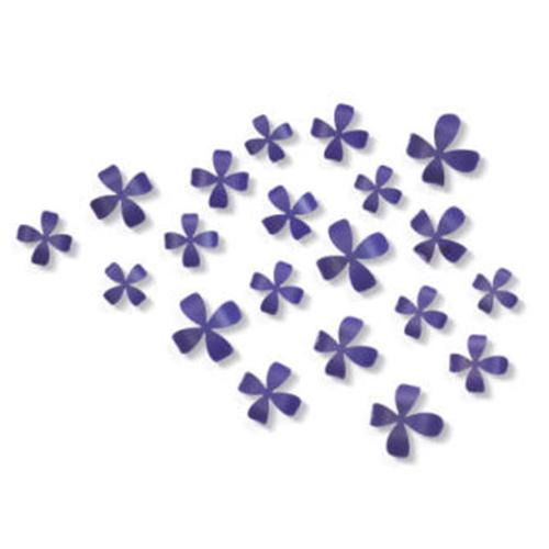 Foto Flores adhesivas para la pared de color lila (25 unidades)