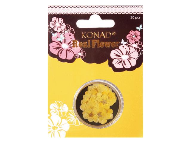 Foto Flores reales YELLOW Konad